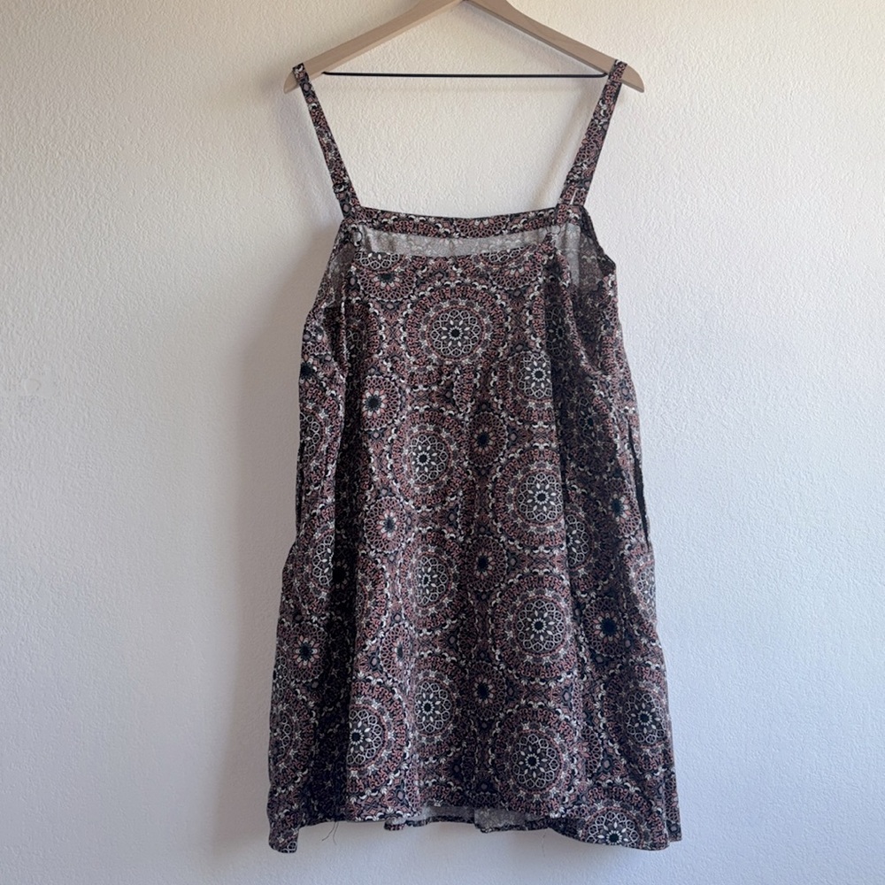 Torrid Mini Challis Sleeveless Medallion Print Sundress Spaghetti Strap Dress 1 - Picture 4 of 7